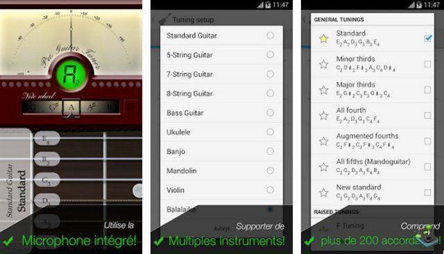 Las 10 mejores aplicaciones de afinador de guitarra en Android