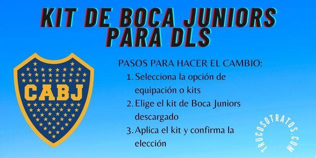 Descarga el Kit de Boca Juniors para Dream League Soccer