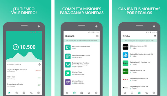 Las mejores apps para ganar tarjetas regalo Google Play