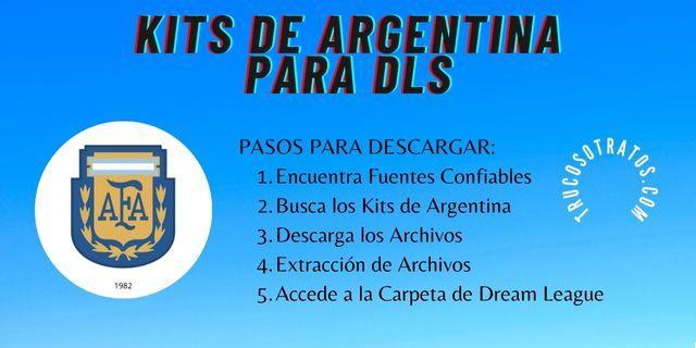 Aquí tienes los Kits de Argentina para Dream League Soccer