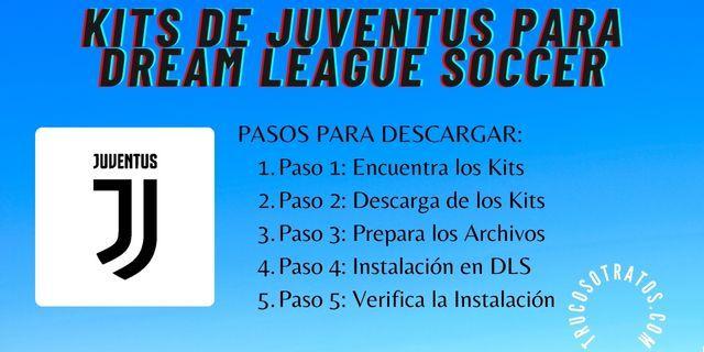 Aquí tienes los Kits de Juventus para Dream League Soccer